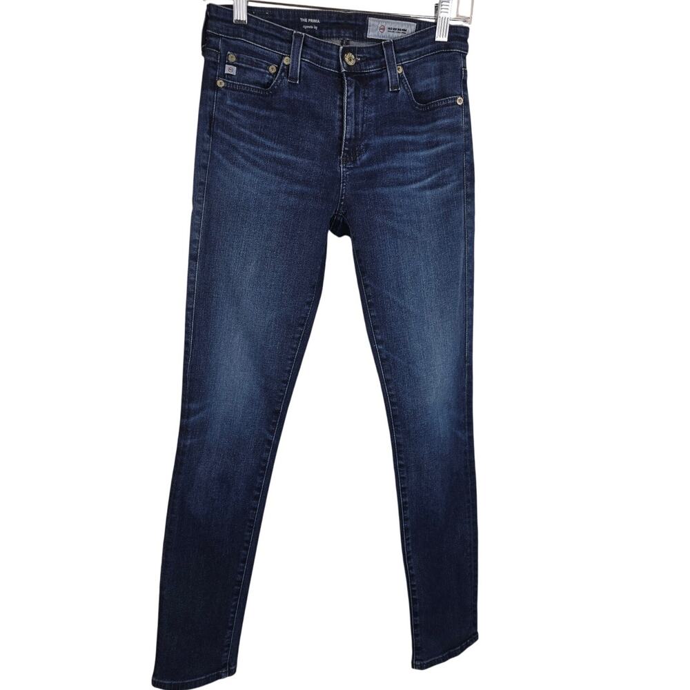 Adriano GoldSchmeid AG-ED The Prima Cigarette Leg Whiskering Women's Jeans 25